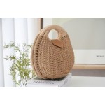 New Women's Straw Tote Bag — Spring Fashion Woven Bag, Casual Beach Tote, Simple Shell-Shaped Bag